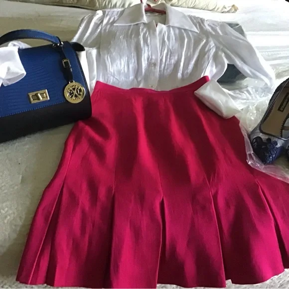 Dana Buchman skirt in Pink, Size 8, Petite. - Picture 4 of 8